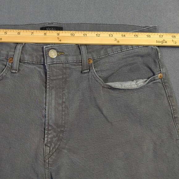 Polo Ralph Lauren Jeans Men's 34x30 Fits 34x28 Gray Hampton Relaxed Straight - Picture 11 of 16
